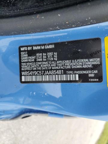 Photo 10 from auction – 2018 BMW M4 with VIN WBS4Y9C57JAA85481
