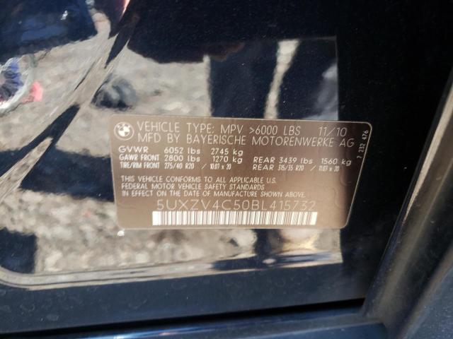 Photo 10 from auction – 2011 BMW X5 XDRIVE3 with VIN 5UXZV4C50BL415732