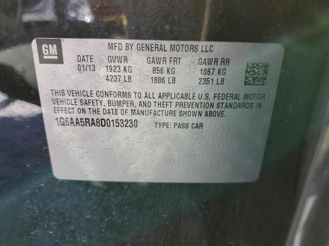 Photo 10 from auction – 2013 CADILLAC ATS with VIN 1G6AA5RA8D0153230
