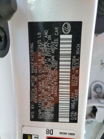 Photo 10 from auction – 2020 LEXUS ES 350 with VIN 58ADZ1B15LU074387