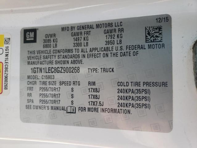 Photo 10 from auction – 2016 GMC SIERRA C15 with VIN 1GTN1LEC8GZ900268