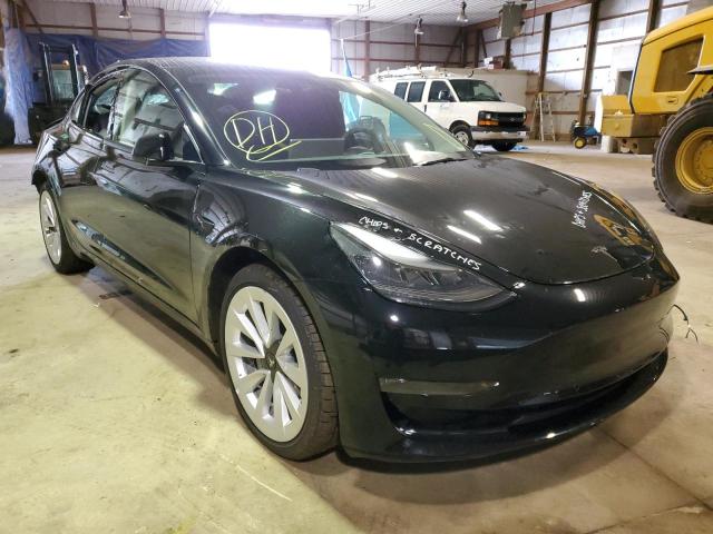 TESLA MODEL 3 2022 with VIN 5YJ3E1EB7NF191021 - Photo from auction