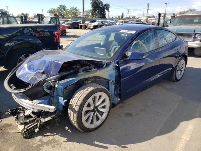TESLA MODEL 3 2022 with VIN 5YJ3E1EA8NF143809 - Photo from auction