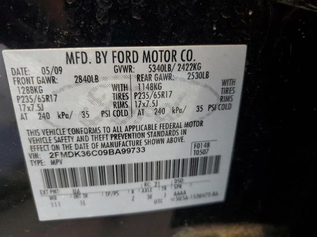 Photo 10 from auction – 2009 FORD EDGE SE with VIN 2FMDK36C09BA99733