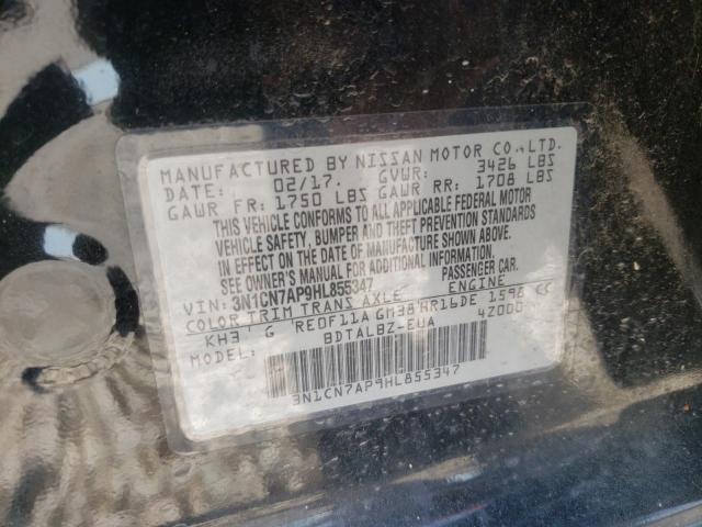 Photo 10 from auction – 2017 NISSAN VERSA S with VIN 3N1CN7AP9HL855347
