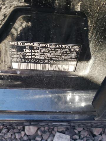 Photo 10 from auction – 2007 MERCEDES-BENZ E 350 4MAT with VIN WDBUF87X67X209986