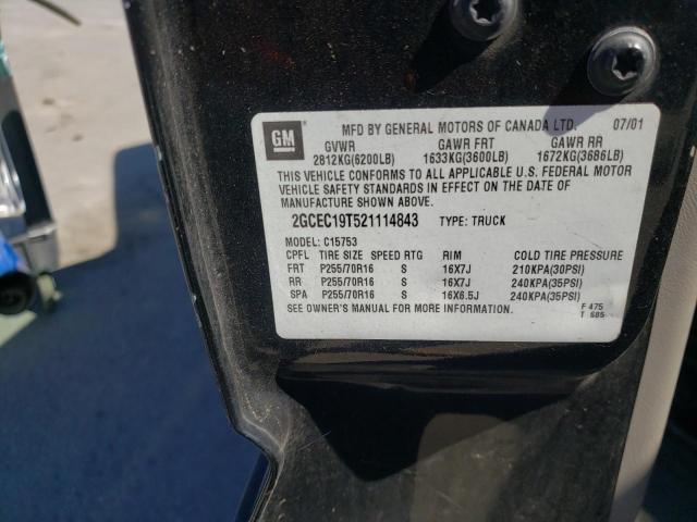 Photo 10 from auction – 2002 CHEVROLET 1500 with VIN 2GCEC19T521114843