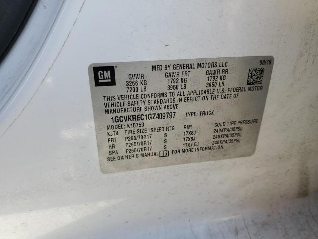 Photo 10 from auction – 2016 CHEVROLET SILVERADO with VIN 1GCVKREC1GZ409797