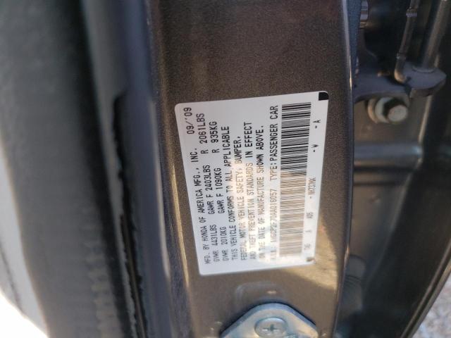 Photo 10 from auction – 2010 HONDA ACCORD EX with VIN 1HGCP2F70AA016057