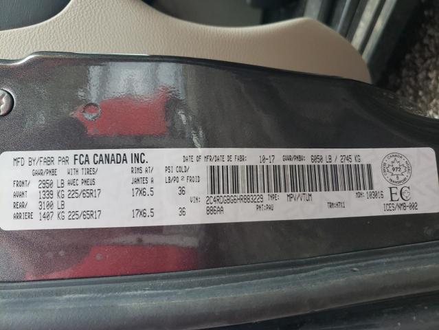 Photo 10 from auction – 2017 DODGE GRAND CARA with VIN 2C4RDGBG6HR883229