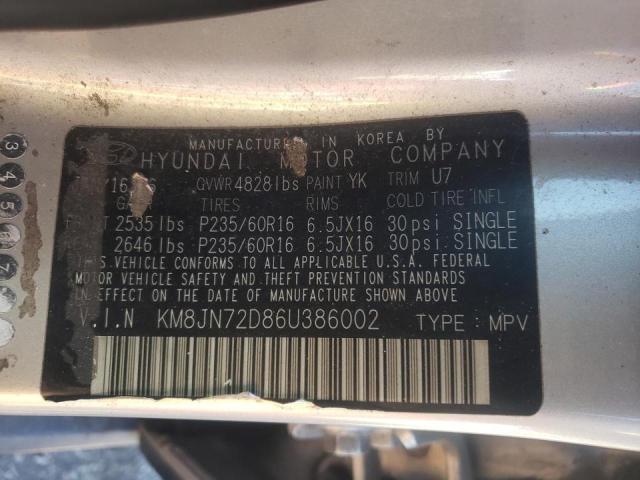 Photo 10 from auction – 2006 HYUNDAI TUCSON GLS with VIN KM8JN72D86U386002