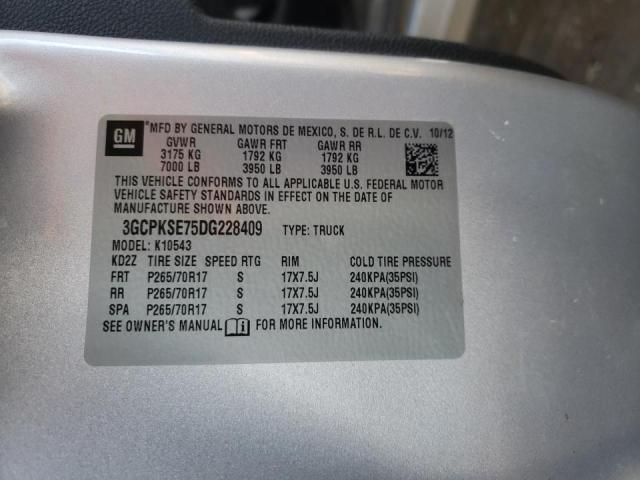 Photo 10 from auction – 2013 CHEVROLET 1500 with VIN 3GCPKSE75DG228409