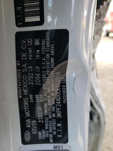 Photo 10 from auction – 2020 KIA FORTE FE with VIN 3KPF24AD0LE152918