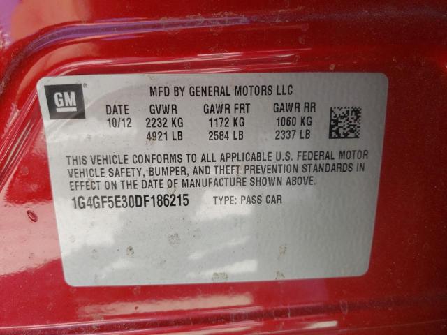 Photo 10 from auction – 2013 BUICK LACROSSE P with VIN 1G4GF5E30DF186215
