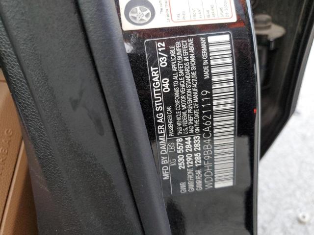 Photo 10 from auction – 2012 MERCEDES-BENZ E 550 4MAT with VIN WDDHF9BB4CA621119