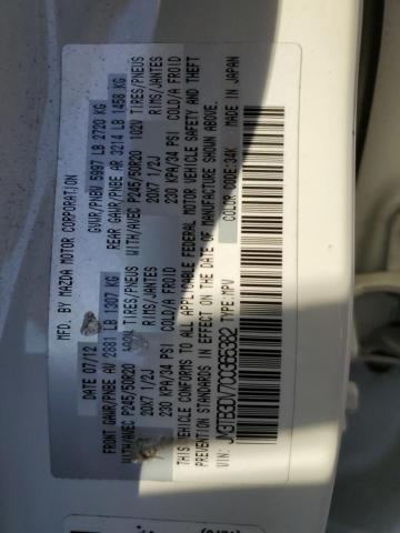 Photo 10 from auction – 2012 MAZDA CX-9 with VIN JM3TB3DV7C0365382