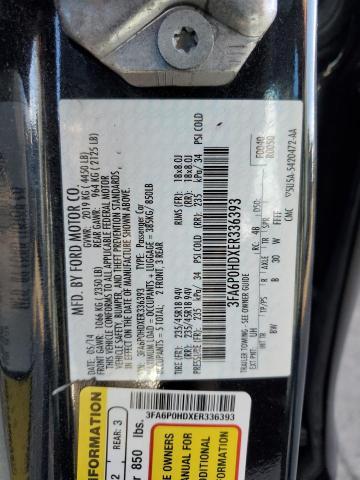Photo 10 from auction – 2014 FORD FUSION SE with VIN 3FA6P0HDXER336393