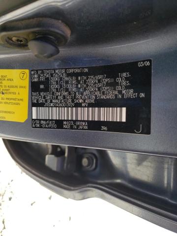 Photo 10 from auction – 2006 TOYOTA HIGHLANDER with VIN JTEDW21A360013929