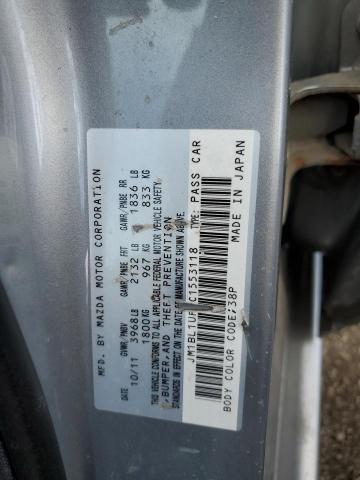 Photo 10 from auction – 2012 MAZDA 3 I with VIN JM1BL1UF9C1553118