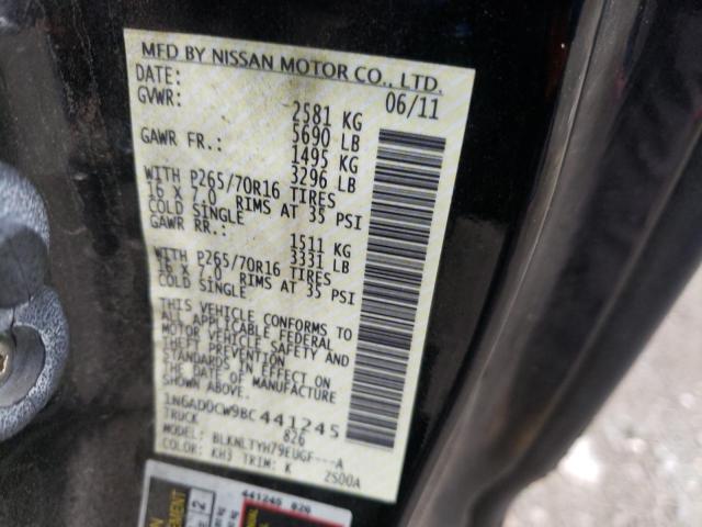 Photo 10 from auction – 2011 NISSAN FRONTIER S with VIN 1N6AD0CW9BC441245