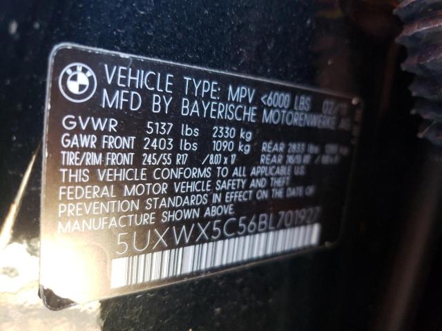 Photo 10 from auction – 2011 BMW X3 XDRIVE2 with VIN 5UXWX5C56BL701927
