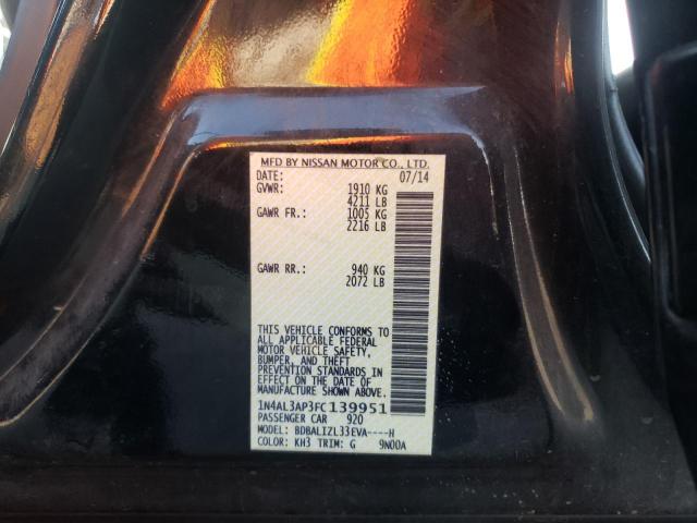 Photo 10 from auction – 2015 NISSAN ALTIMA 2.5 with VIN 1N4AL3AP3FC139951