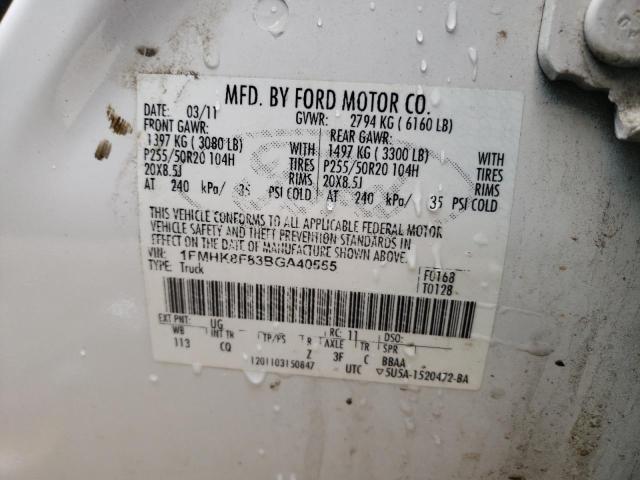 Foto 10 de la subasta – 2011 FORD EXPLORER L con VIN 1FMHK8F83BGA40555