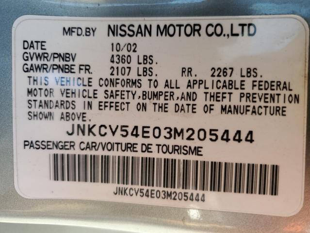 Photo 10 from auction – 2003 INFINITI G35 with VIN JNKCV54E03M205444