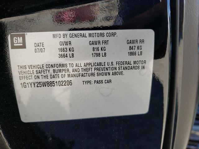 Photo 10 from auction – 2008 CHEVROLET CORVETTE with VIN 1G1YY25W885102206