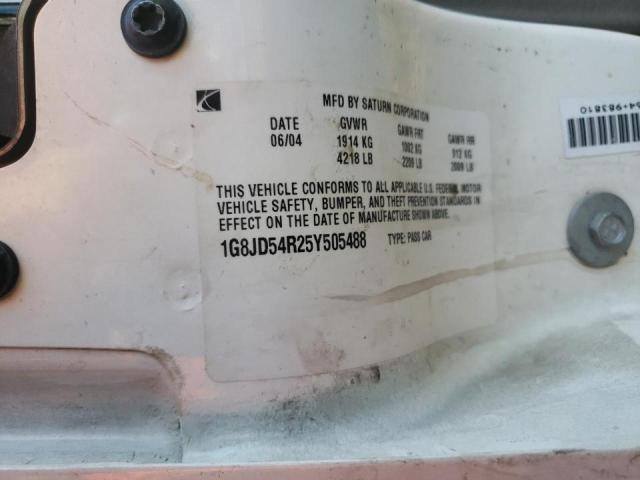 Photo 10 from auction – 2005 SATURN L300 LEVEL with VIN 1G8JD54R25Y505488
