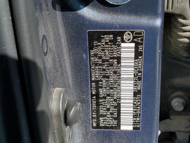 Photo 10 from auction – 2016 TOYOTA COROLLA L with VIN 2T1BURHE2GC513834