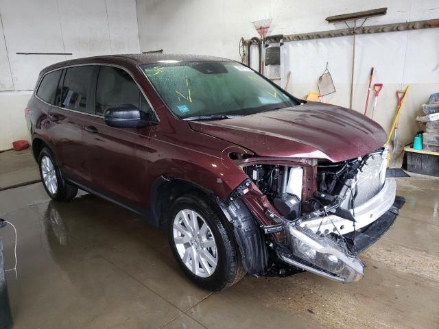 HONDA PILOT LX 2019 with VIN 5FNYF5H1XKB026606 - Photo from auction