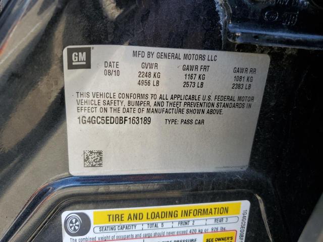 Photo 10 from auction – 2011 BUICK LACROSSE C with VIN 1G4GC5ED0BF163189
