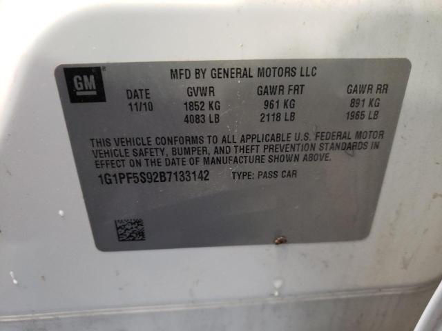 Photo 10 from auction – 2011 CHEVROLET CRUZE LT with VIN 1G1PF5S92B7133142