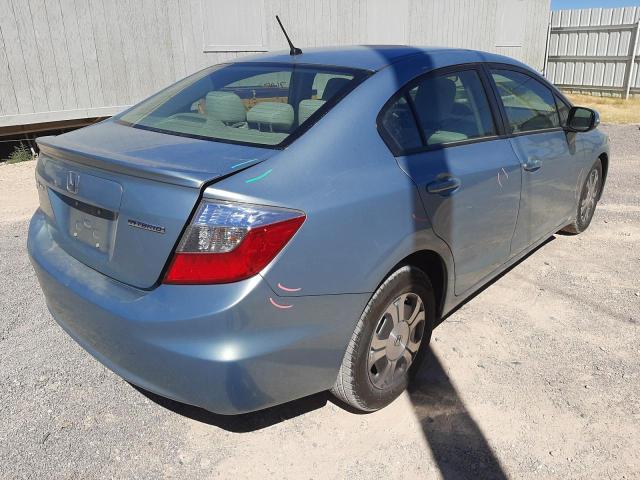 Photo 4 from auction – 2012 HONDA CIVIC HYBR with VIN JHMFB4F20CS005467