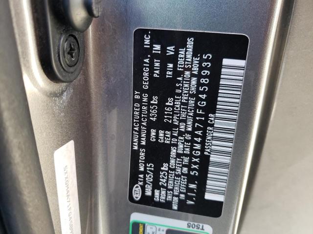 Photo 10 from auction – 2015 KIA OPTIMA LX with VIN 5XXGM4A71FG458935