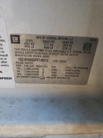 Photo 10 from auction – 2015 CHEVROLET SILVERADO2 with VIN 1GC1KWEG8FF148510