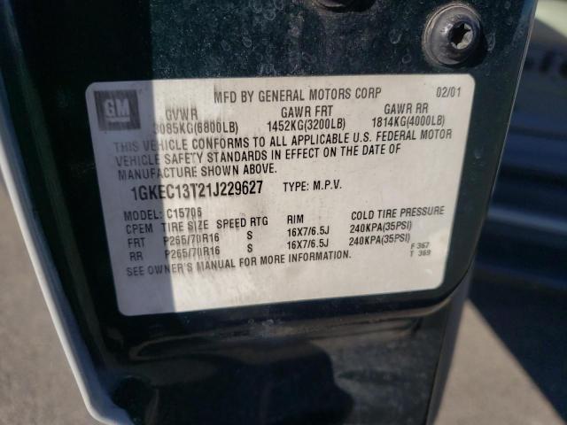 Photo 10 from auction – 2001 GMC YUKON with VIN 1GKEC13T21J229627