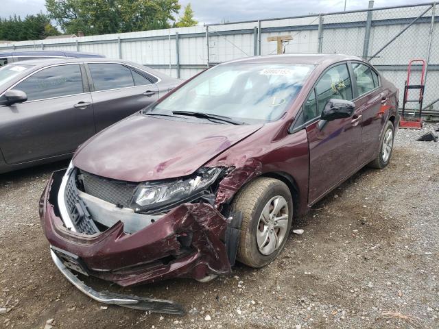 Photo 2 from auction – 2015 HONDA CIVIC LX with VIN 19XFB2F56FE706487