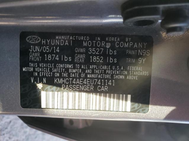 Photo 10 from auction – 2014 HYUNDAI ACCENT GLS with VIN KMHCT4AE4EU741141