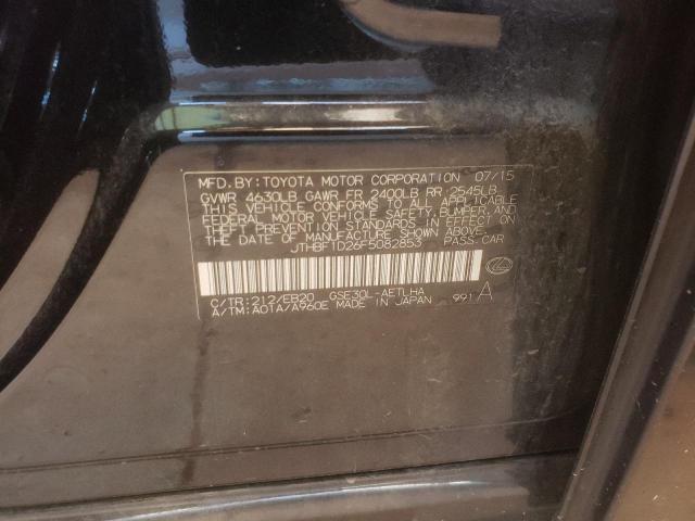 Photo 10 from auction – 2015 LEXUS IS 250 with VIN JTHBF1D26F5082853
