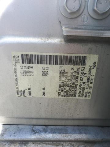 Photo 10 from auction – 2012 NISSAN MAXIMA S with VIN 1N4AA5AP1CC825063
