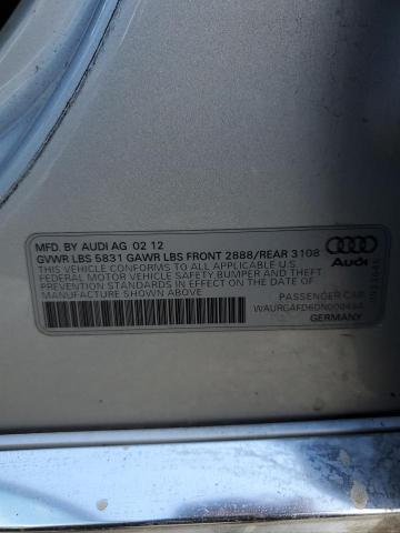 Photo 10 from auction – 2013 AUDI A8 L QUATT with VIN WAURGAFD6DN000464