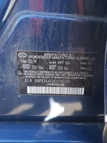 Photo 10 from auction – 2019 HYUNDAI SONATA LIM with VIN 5NPE34AF6KH785704