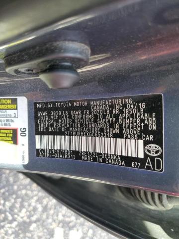 Photo 10 from auction – 2016 TOYOTA COROLLA L with VIN 2T1BURHEXGC652318