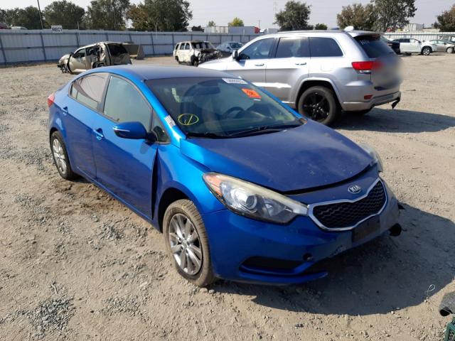 KIA FORTE LX 2014 with VIN KNAFX4A61E5176921 - Photo from auction