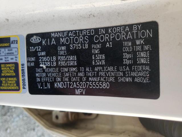 Photo 10 from auction – 2013 KIA SOUL with VIN KNDJT2A52D7555580