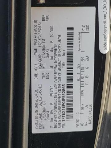 Photo 10 from auction – 2018 FORD F150 SUPER with VIN 1FTEX1EP0JFE52865