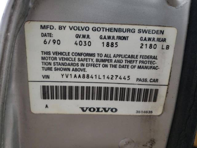 Foto 10 de la subasta – 1990 VOLVO 240 BASE con VIN YV1AA8841L1427445