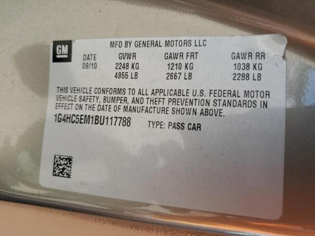 Photo 10 from auction – 2011 BUICK LUCERNE CX with VIN 1G4HC5EM1BU117788